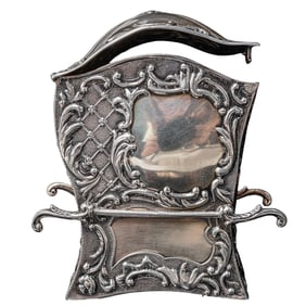 Victorian Samuel Jacob Sterling Silver Repousse Card Holder/ Cigarette Case