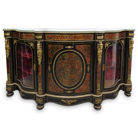 Large 19th C. French Empire Style Boulle And Ormolu Buffet
