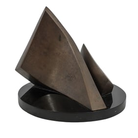 Elaine Lorenz (American) Bronze Abstract Sculpture