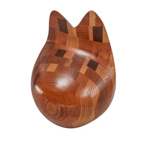 Paul LaMontagne (American) Modernist Cat Sculpture