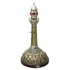 R. Rondanini Art Deco Bronze Light House Lamp
