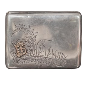 Imperial Russian Silver & Gold Cigarette Case (August Frederik Hollming)