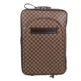 Damier Ebene Pegase 55 Leather Suitcase