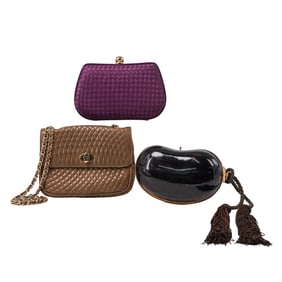 (3pc) Department Store Clutch Bags (Neiman Marcus, Saks Fifth Avenue and Bally)