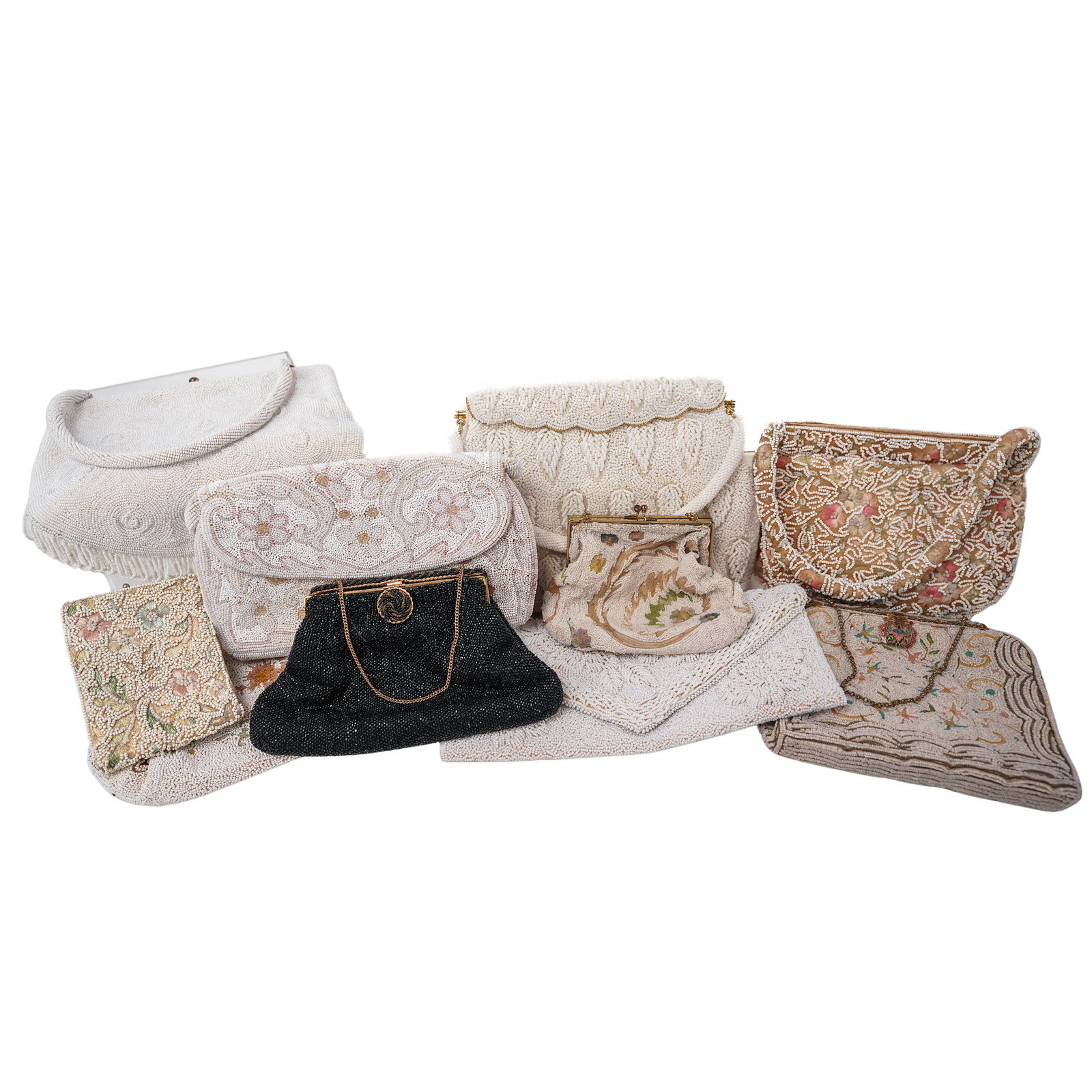 (10pc) Vintage Collection of Hand Beaded Purses (1 of 6)