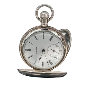 Antique Montilier Watch Co. Coin Silver Pocket Watch