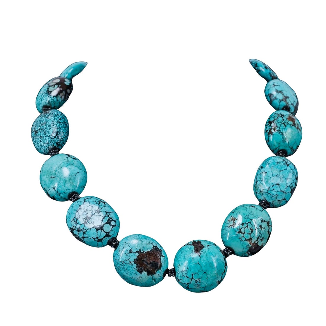 Vintage Chunky Turquoise Beaded Necklace (1 of 4)