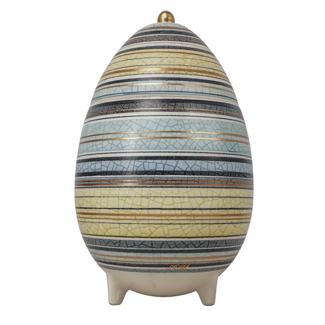 Sascha Brastoff (American, 1918-1993) Ceramic Egg Jar (1 of 4)