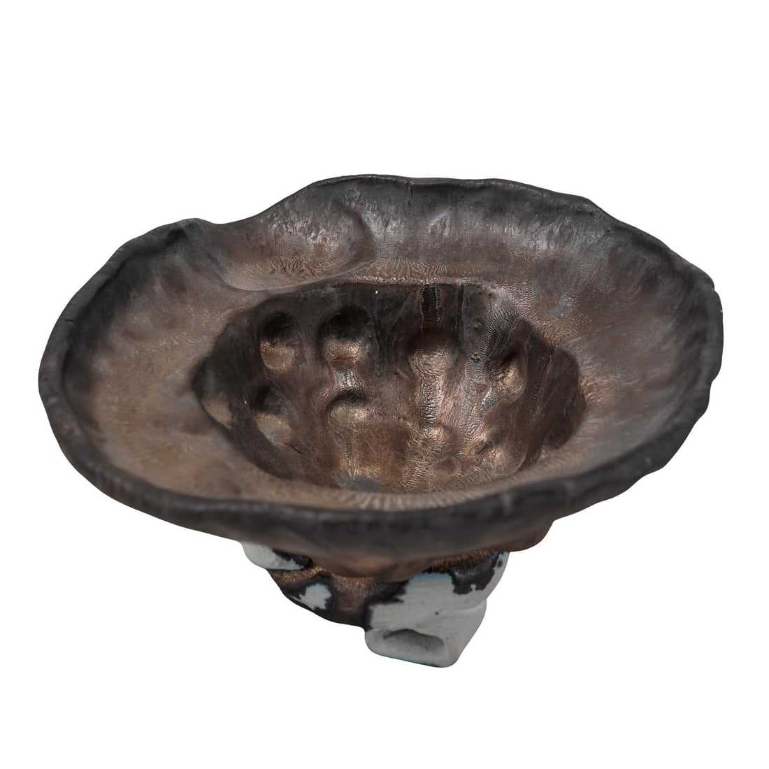 Brutalist Studio Art Pottery Bowl (1 of 2)