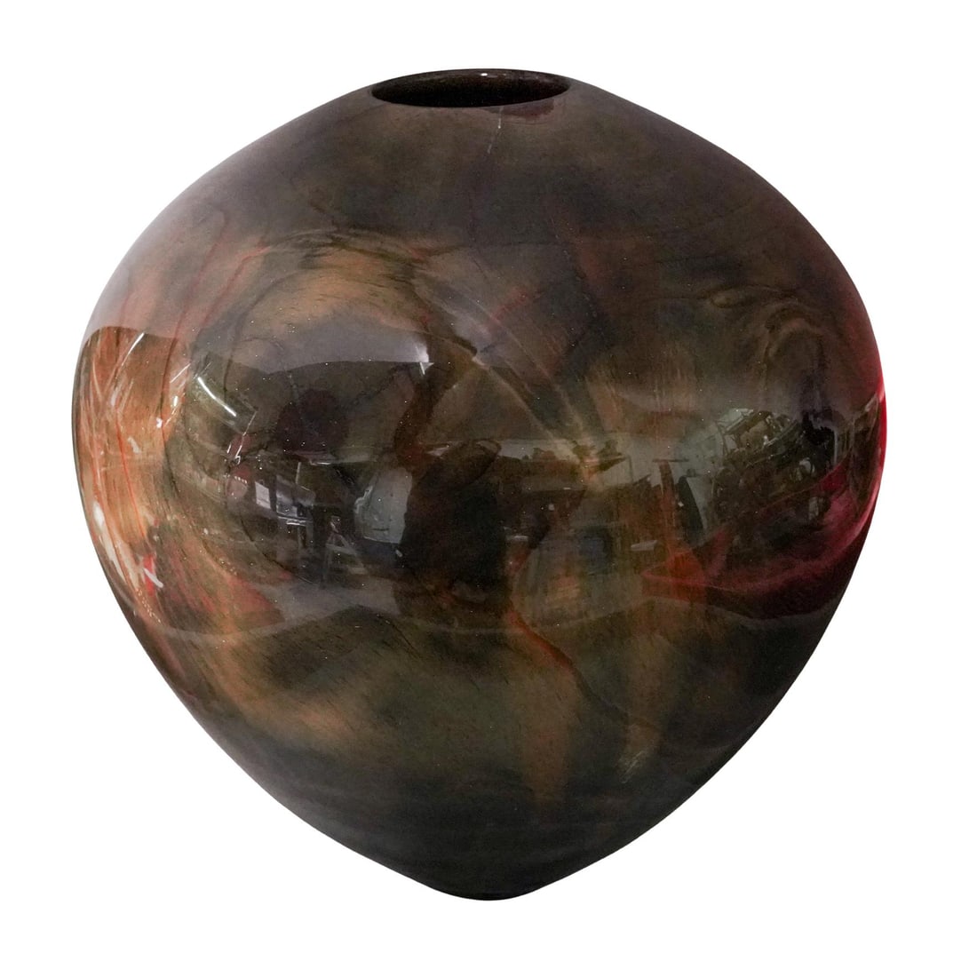 Marc Wroe (American, 1944-2002) Turned Ponderosa Pine and Malachite Vase (1 of 4)