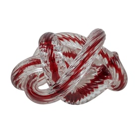 Fusion Z Czech Art Glass Knot Sculpture
