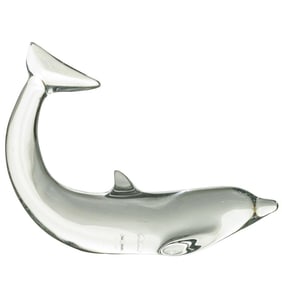 Baccarat Crystal Dolphin Figurine