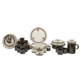 (26 pcs) Rosenthal Studio-Linie "Siena Brown" Service Set