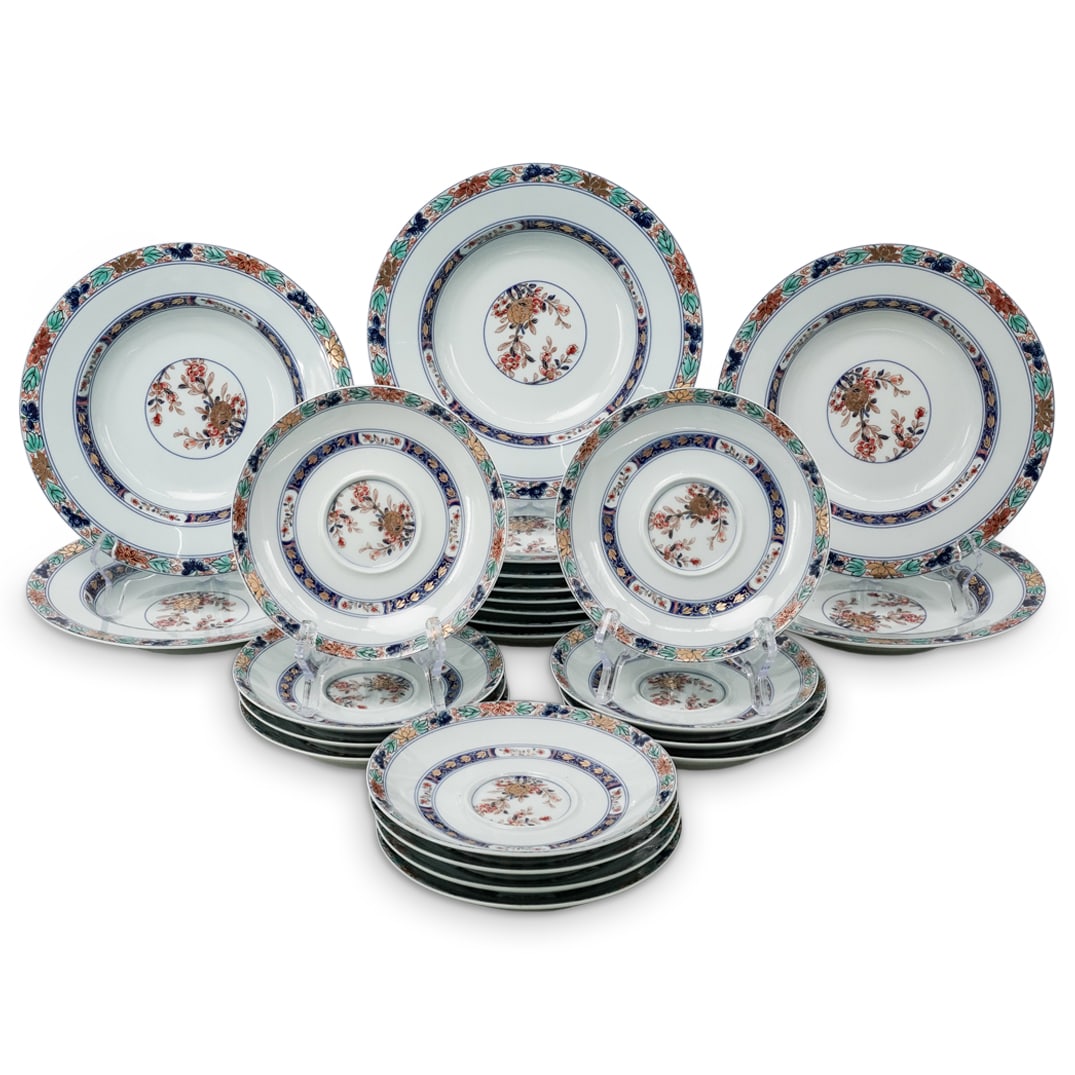(24pc) Raynaud Limoges "Koutani" Porcelain Plates (1 of 10)