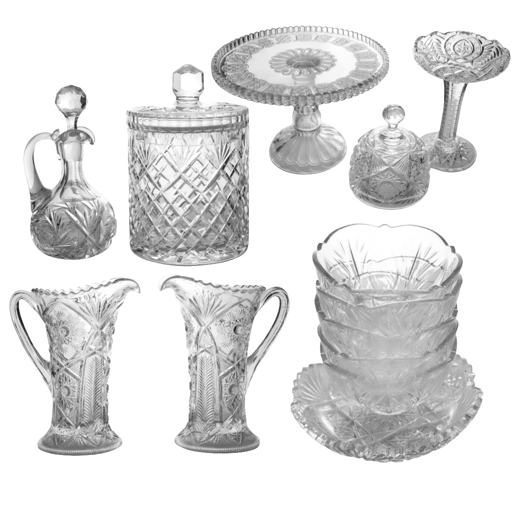 (12 pcs) Assorted Cut Crystal Service (1 of 9)