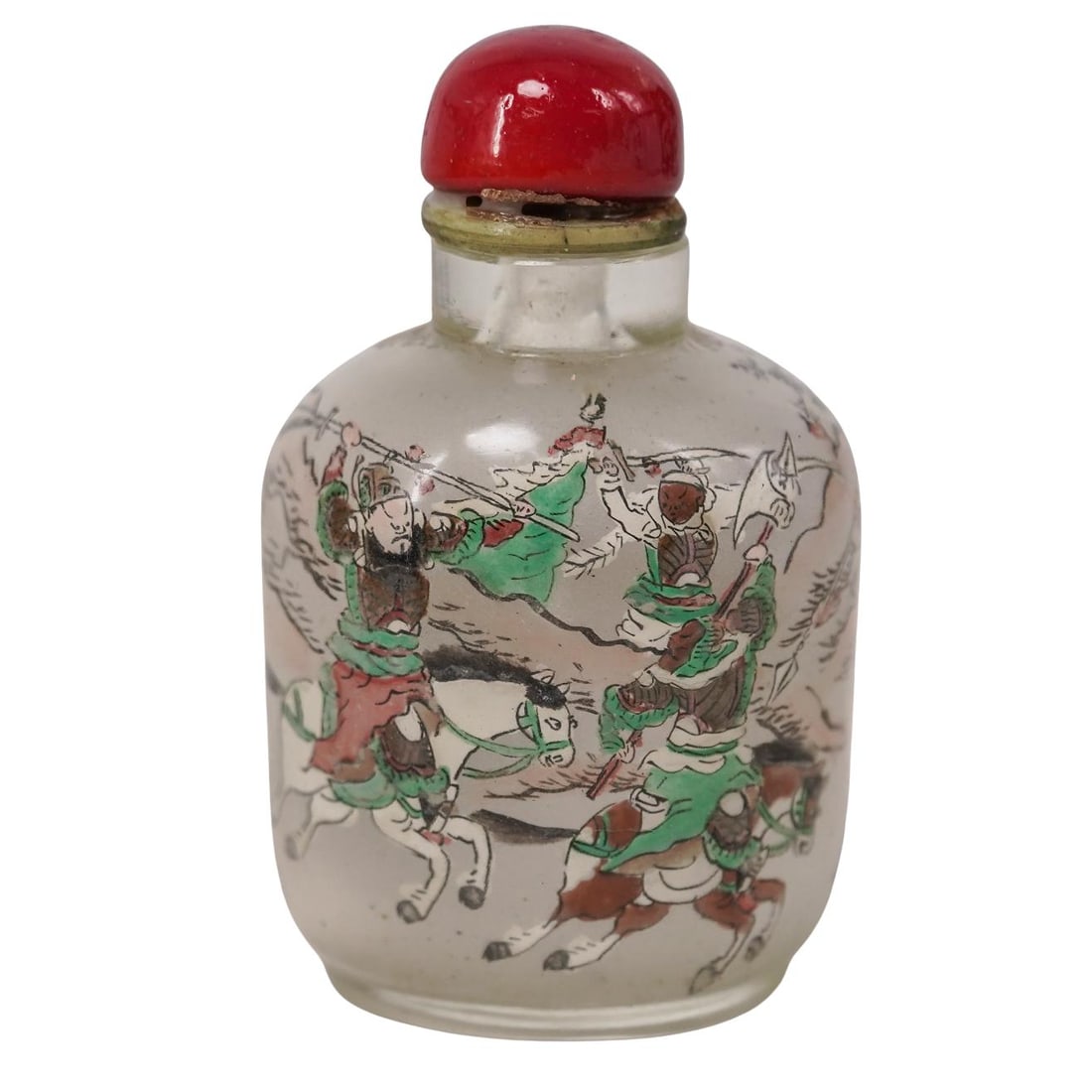 Chinese Signed Inside Painted Glass Snuff Bottle (1 of 4)