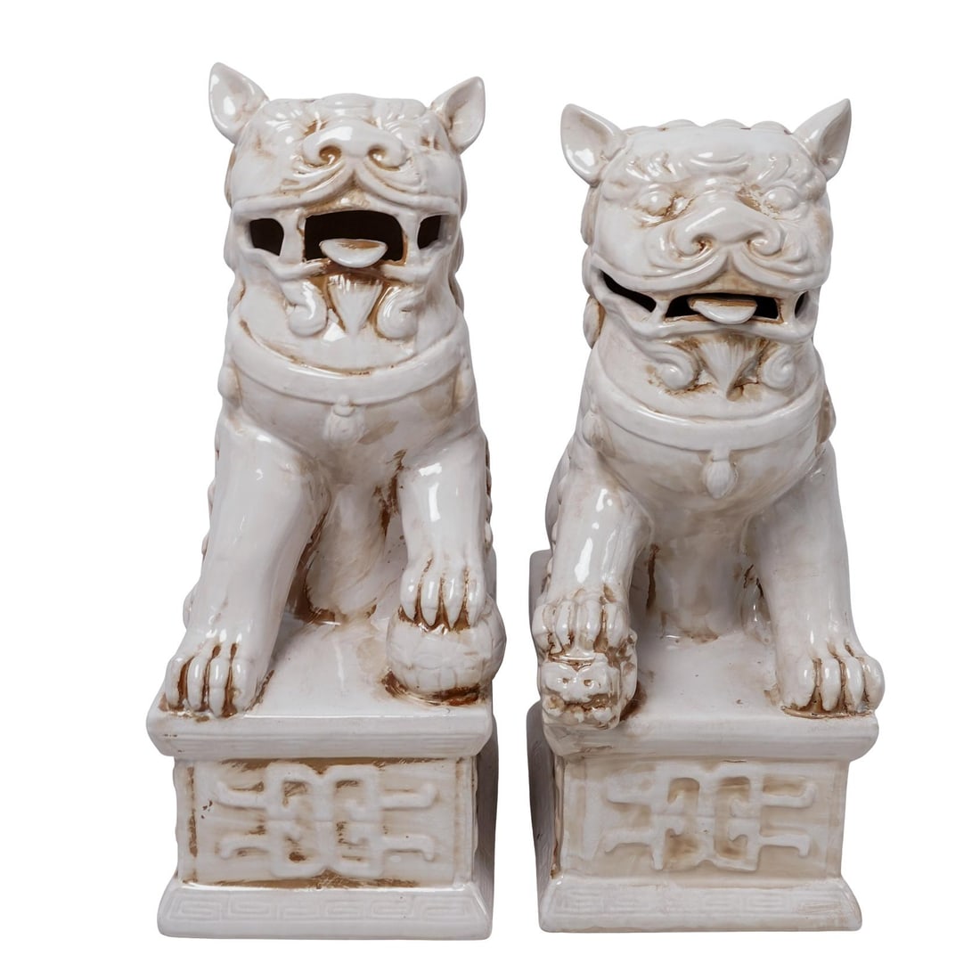 (2pc) Kavka Contemporary Ceramic Foo Dog Figures (1 of 6)