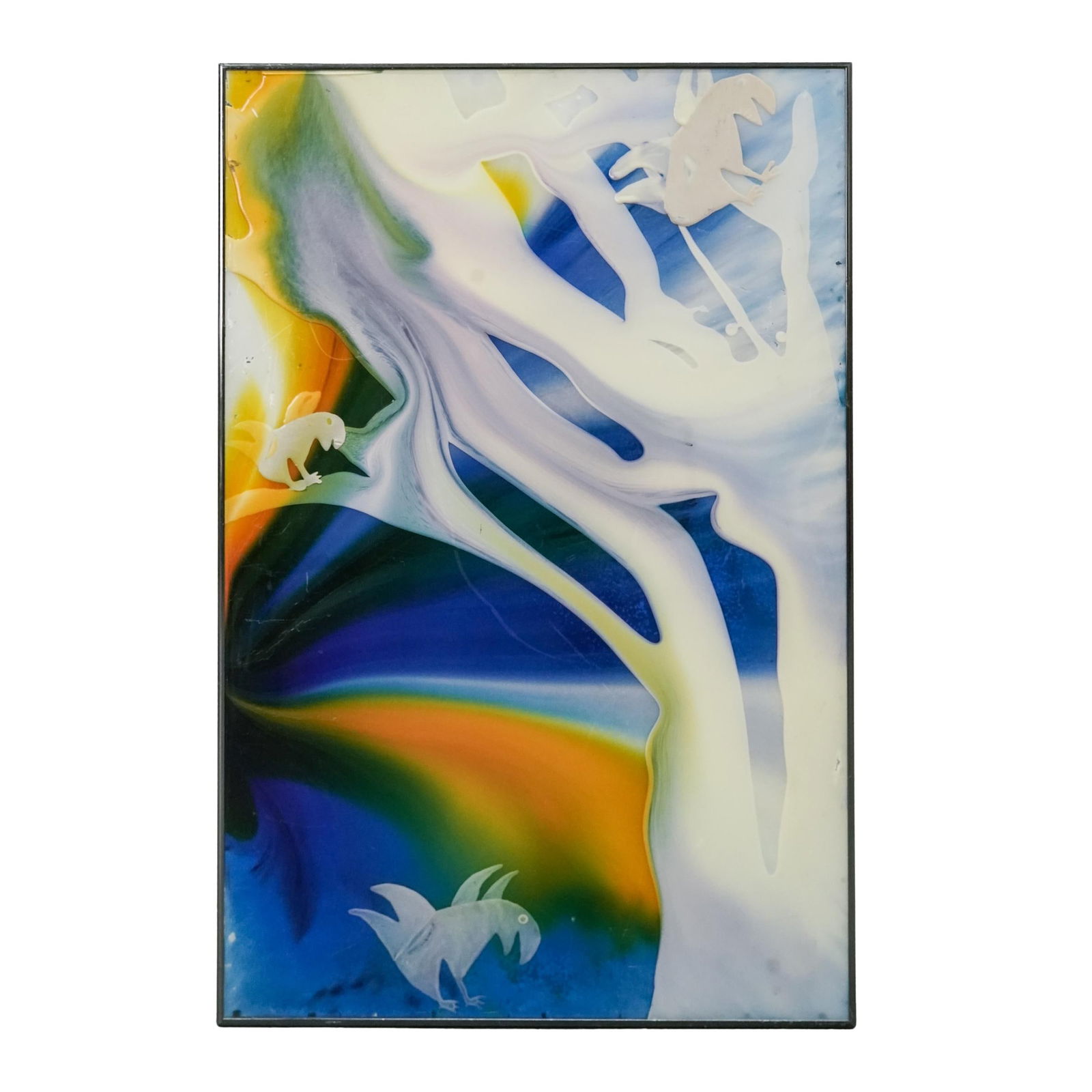 Kanti Campagna (American, 20th cent.) "In the Wind" Mixed Media on Metal (1 of 2)