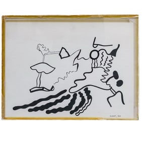 Patricia Sloane (American, 20th century) Abstract Study Ink on Paper