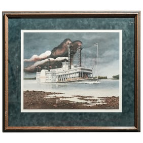 Wellington Ward Jr. (American, 1935-2016) "Champion of the River #1" Lithograph