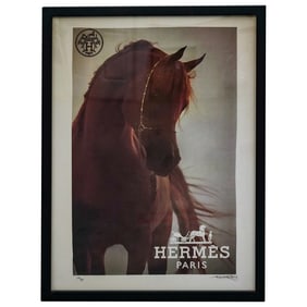 Vintage Hermes Fairchild Paris LE Poster