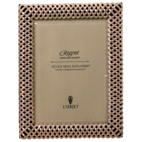 L’Objet Braided 24K Gold Plated Frame w/ Original Box