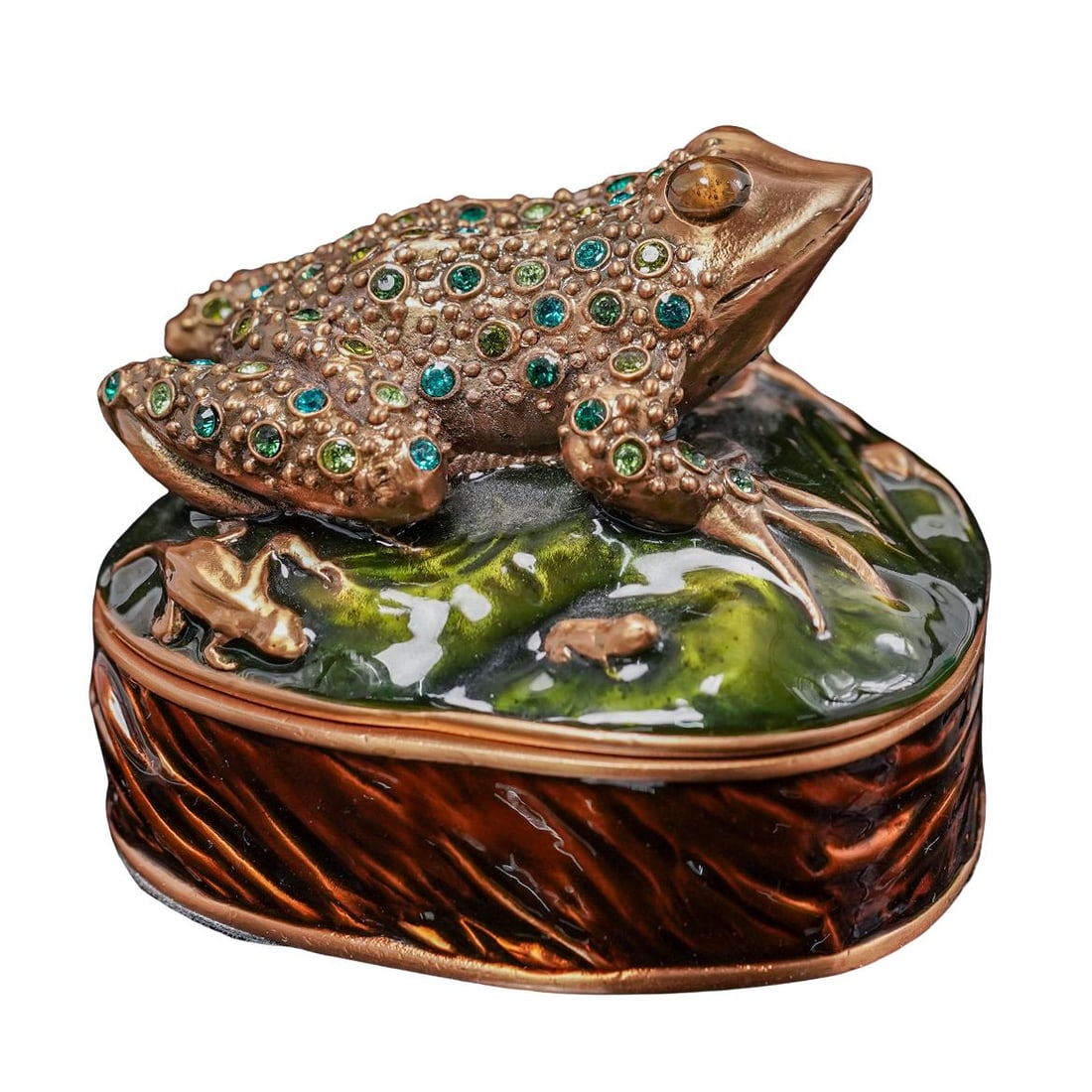 Edgar Berebi Enameled Bronze Frog Box (1 of 9)