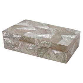 Vintage Maitland Smith Abalone Mosaic Shell Box