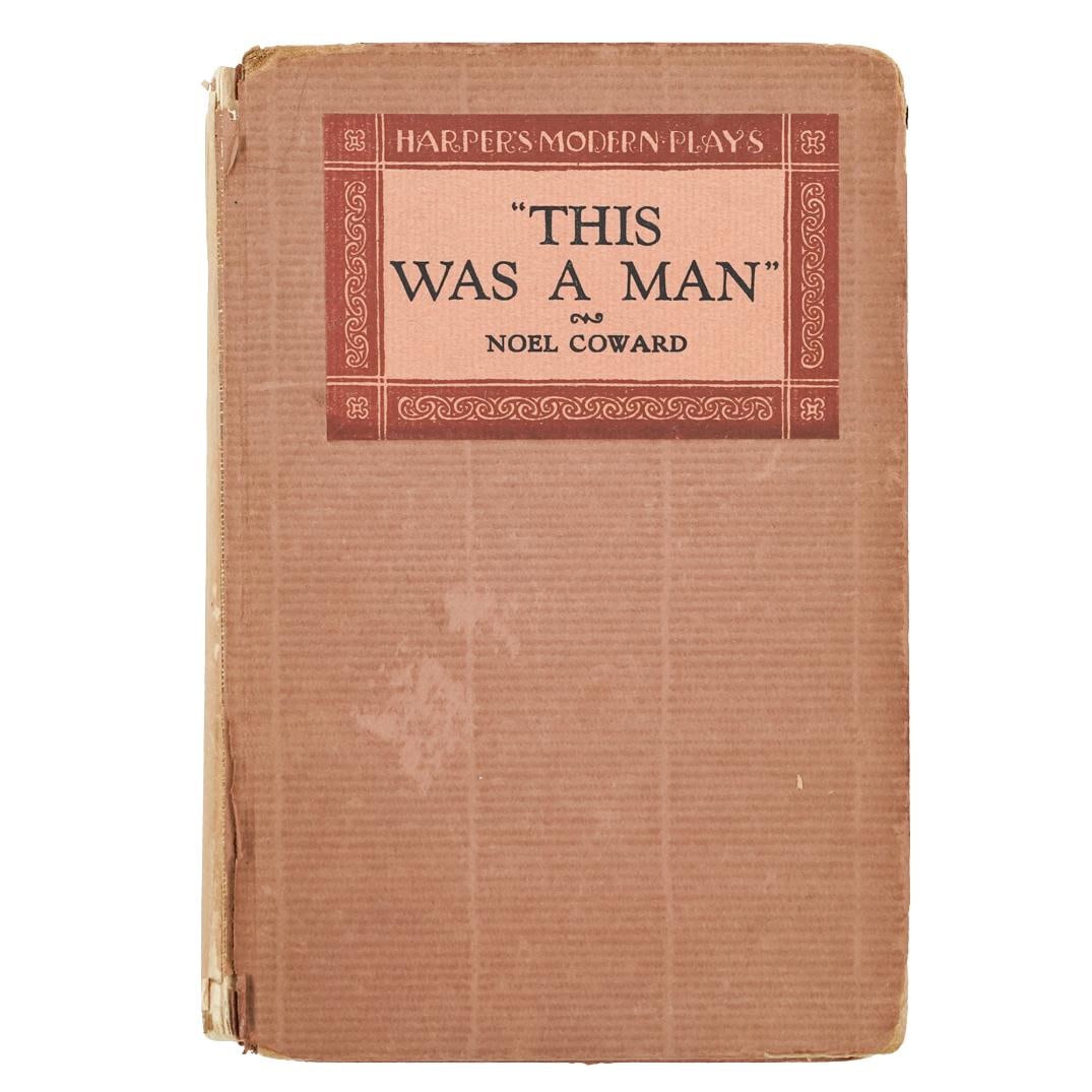 First Edition By Noel Coward USA Print "This Was a Man" Book: First Edition By Noel Coward USA Print "This Was a Man" Book1926, Printed USA"This Was a Man" by Noel Coward (English, 1899-1973). First edition. Marked "Publishers Harper and Brothers, New York and L