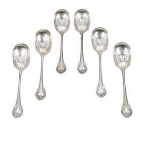 (6pc) Sterling Silver Dessert Spoons