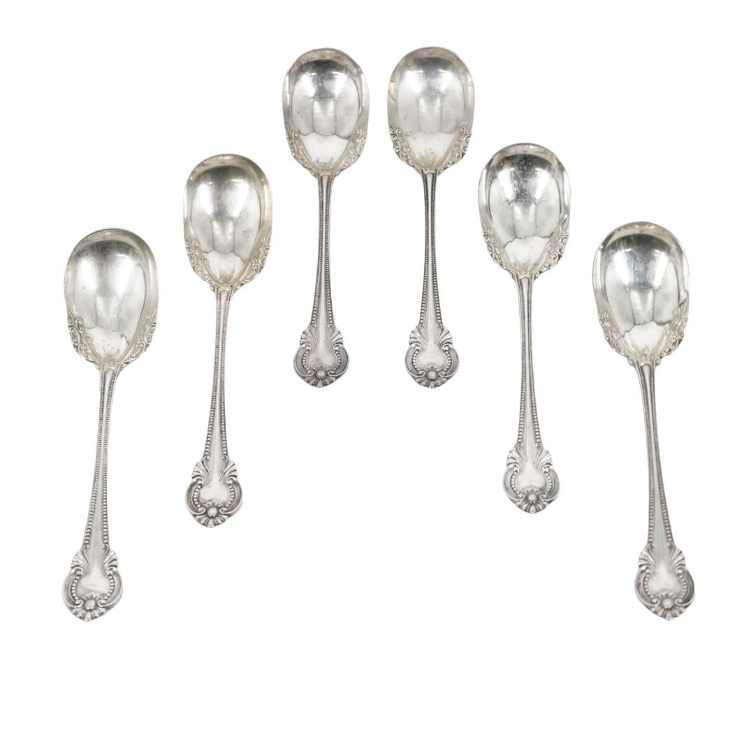 (6pc) Sterling Silver Dessert Spoons (1 of 4)