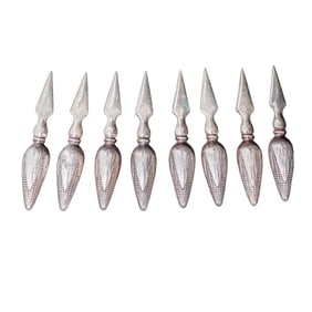 (8 pcs) Sterling Silver Corn Cob Holders