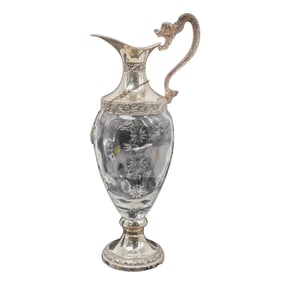 Gio Buton & C.S.A. Silver Plated Crystal Claret