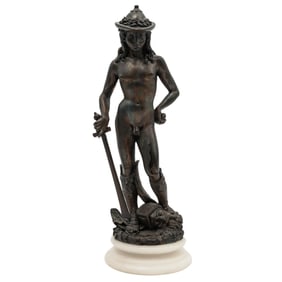 Arnaldo Giannelli Sculpture After Donatello's "David"