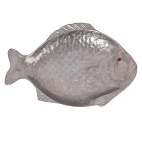 1970s Arthur Court Aluminum Fish Tray