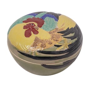Lord & Taylor Ceramic Rooster Lidded Bowl