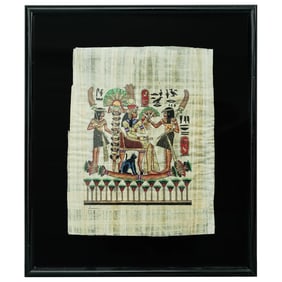 Queen Nefertari Egyptian Papyrus Painting