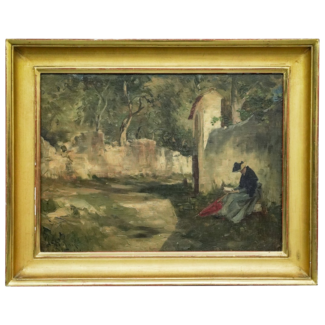 Joseph Wopfner (Austrian, 1843–1927) Oil On Board Painting (1 of 4)