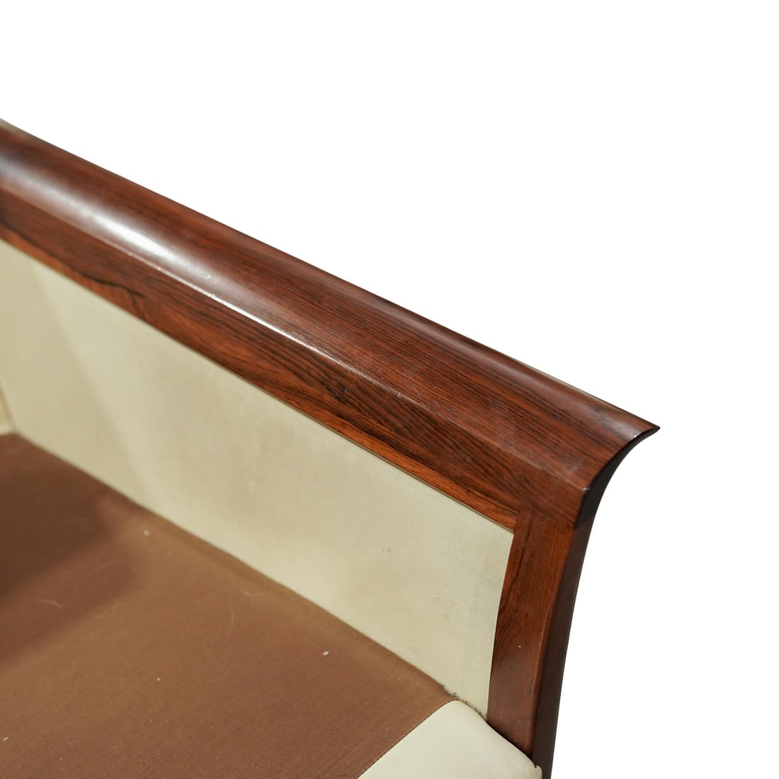 Pair of Hans Olsen for Vatne Mobler Leather & Rosewood Chairs - 5