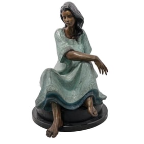 Victor Gutierrez (Mexican, b. 1950) Patinated Bronze Sculpture