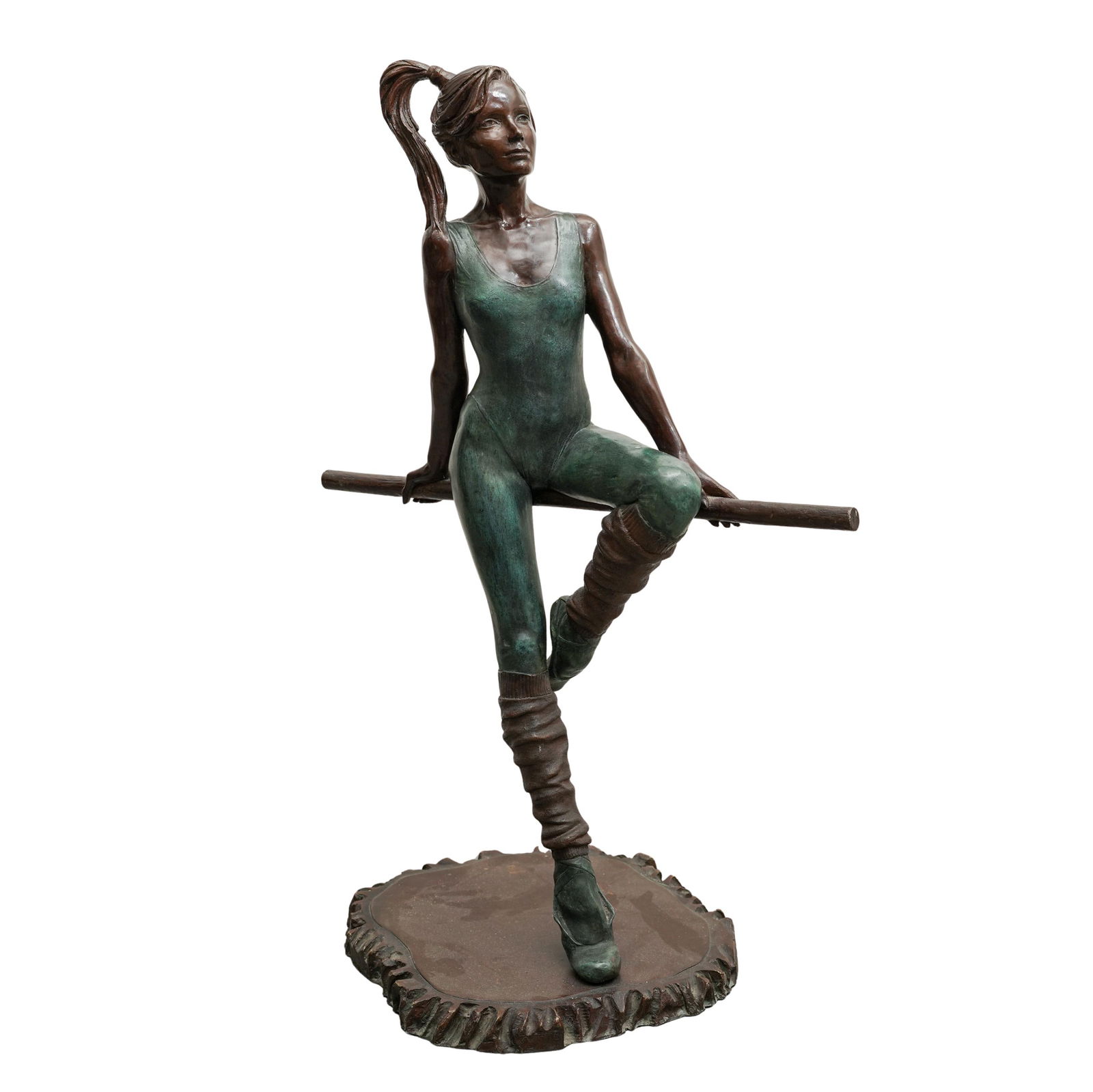 Victor Villarreal (Mexican, 1944-2019) Bronze Ballerina Sculpture: Victor Villarreal (Mexican, 1944-2019) Bronze Ballerina Sculpture 20th century, Mexican A patinated bronze ballerina sculpture by Victor Villarreal (Mexican, born 1944 died 2019). Signed on base. H