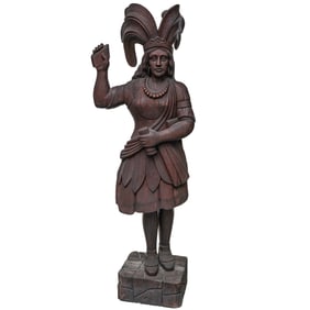 Att. Samuel Robb "Indian Princess" Cigar Store Sculpture