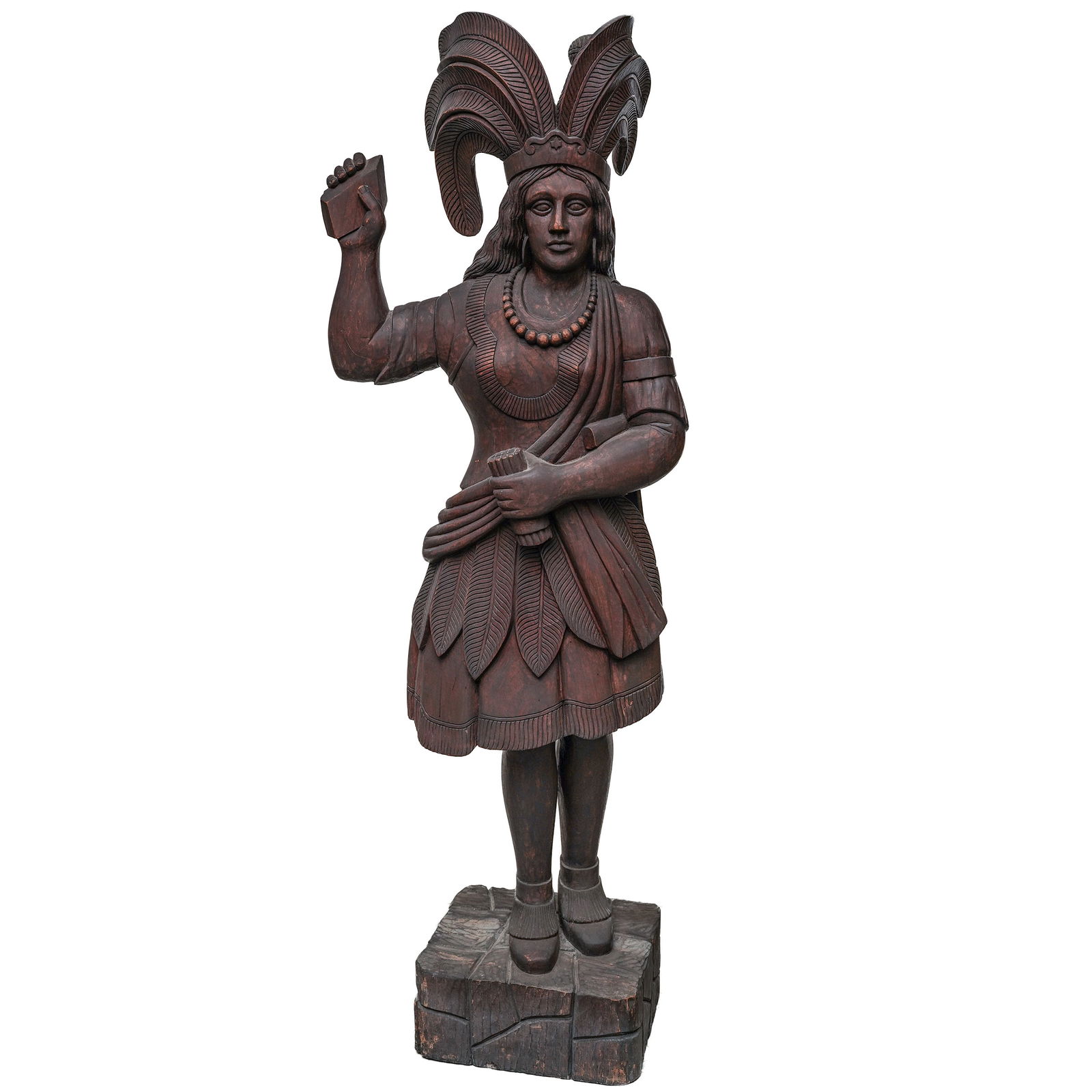 Att. Samuel Robb "Indian Princess" Cigar Store Sculpture (1 of 8)