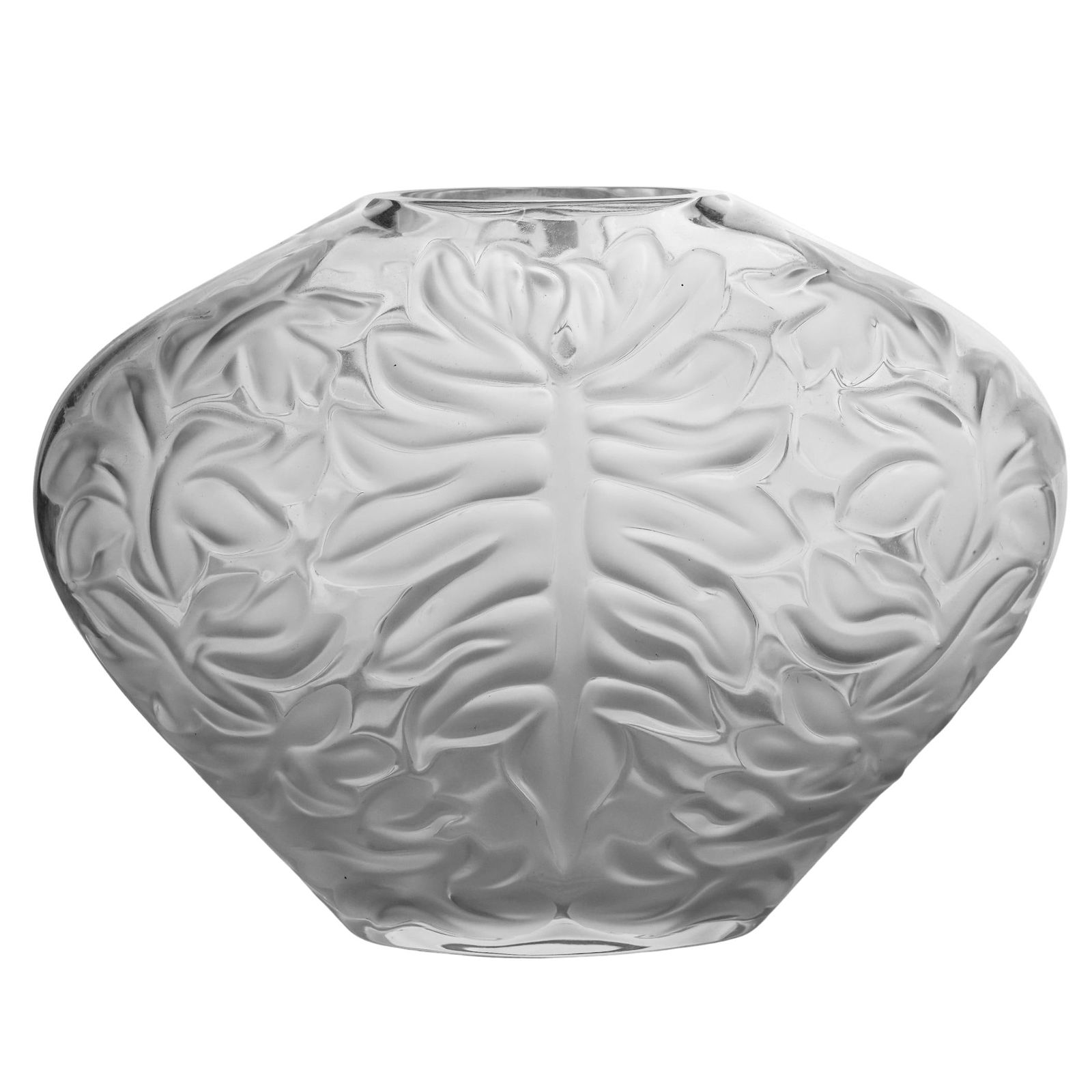 Lalique "Mahe Clair" Palm Leaf Vase (1 of 4)