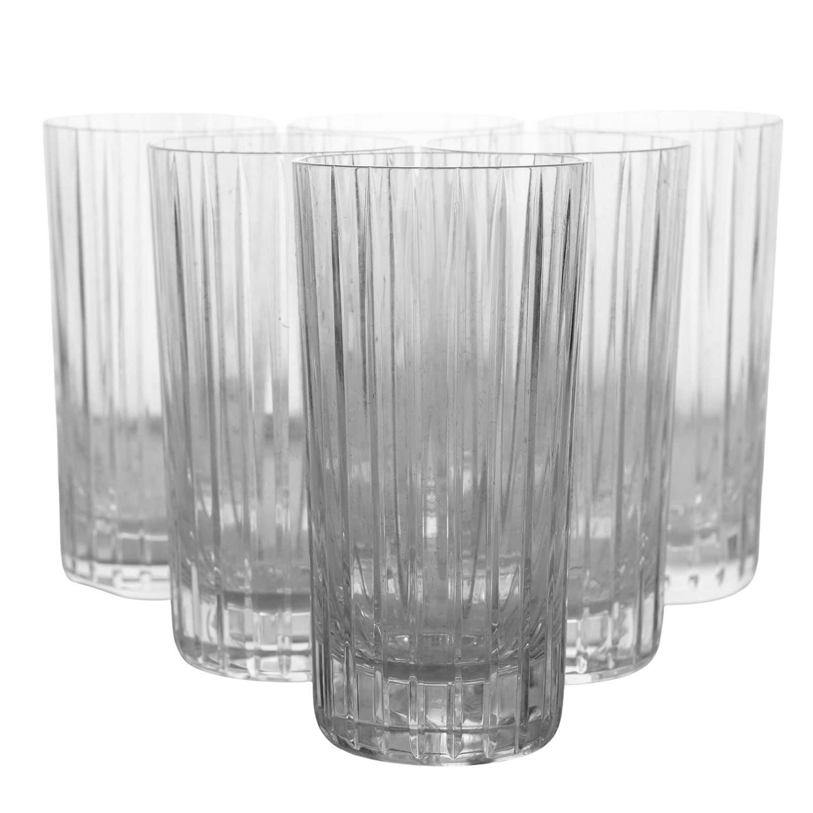 (6 Pc) Baccarat Harmonie Highball Glasses in Original Box (1 of 3)