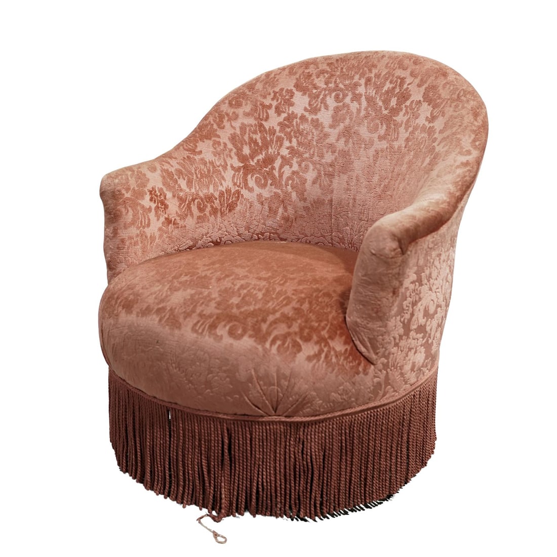 Antique French Tassel Club Chair (1 of 6)