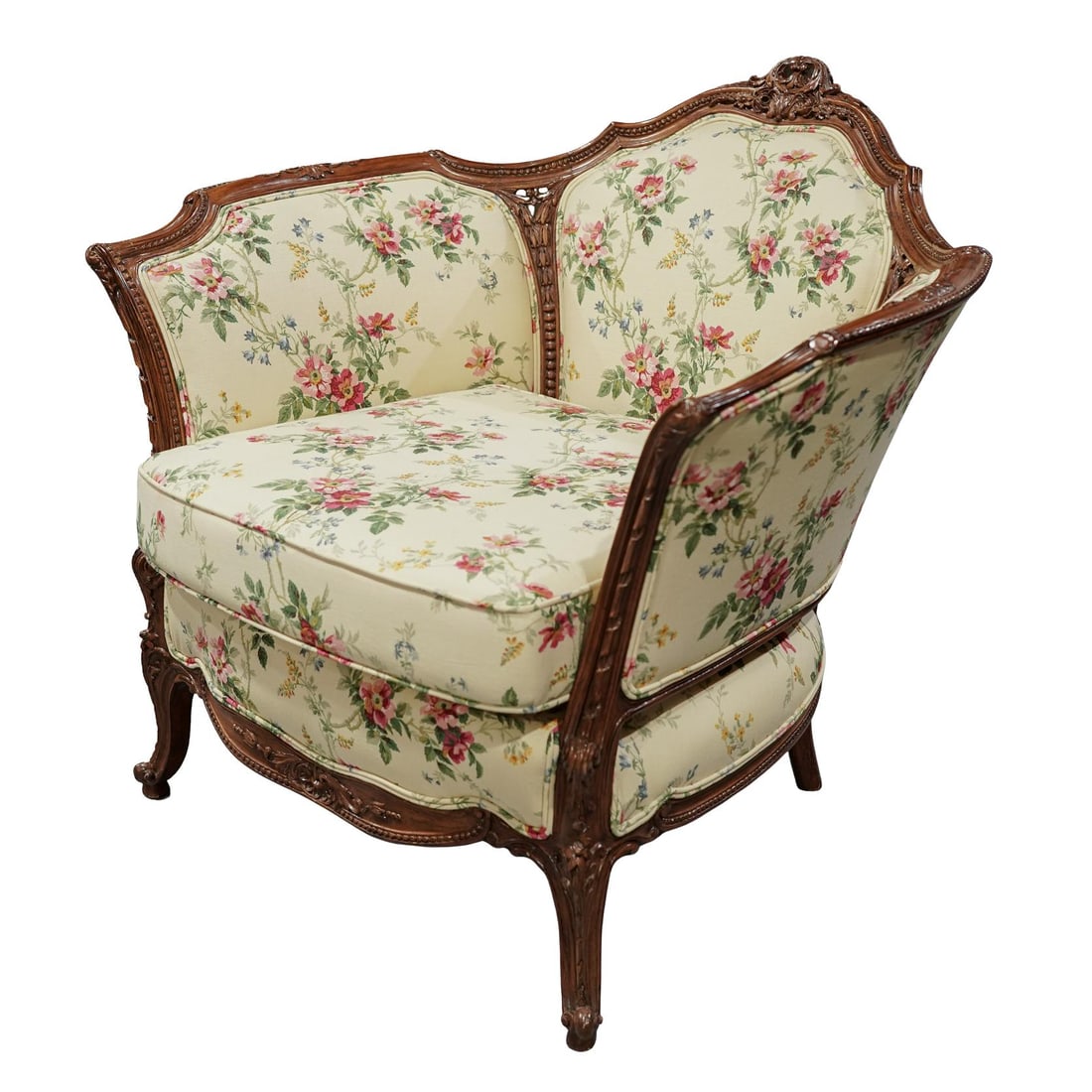 French Louis XV Style Bergere Armchair (1 of 5)