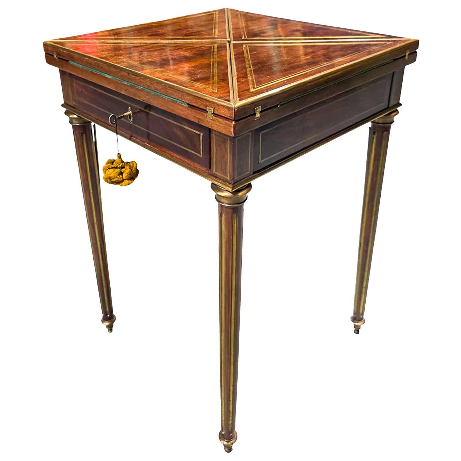 Antique Louis XVI Style Mahogany "Handkerchief" Card Table (1 of 3)