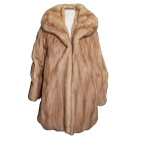 Vintage Julius Garfinckel & Co. Light Brown Fur Coat
