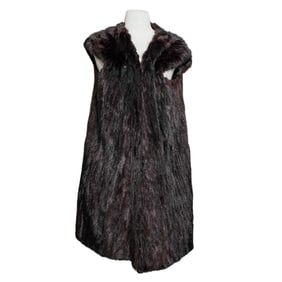 Vintage Brown Fur Vest